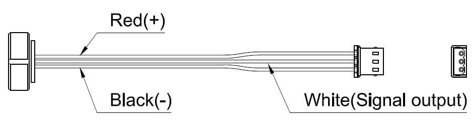 ESS501V Pressure sensor with flying leads and Molex connector 