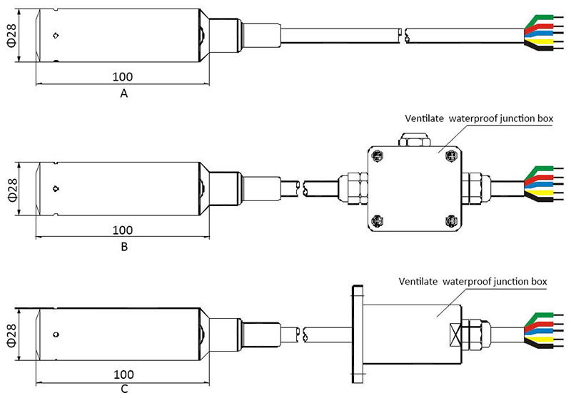 ESL042 Geothermal Water Level Transmitter drawing