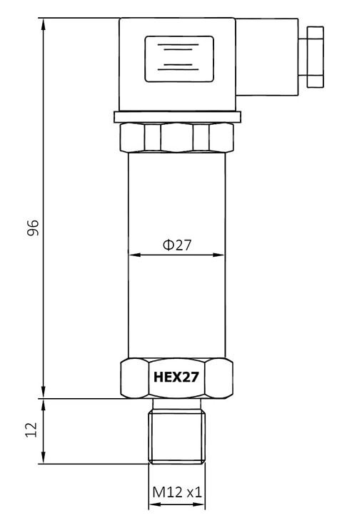 EST3100 Economical Pressure Transmitters drawing