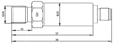 EST383 Thin Film Pressure Transmitters drawing