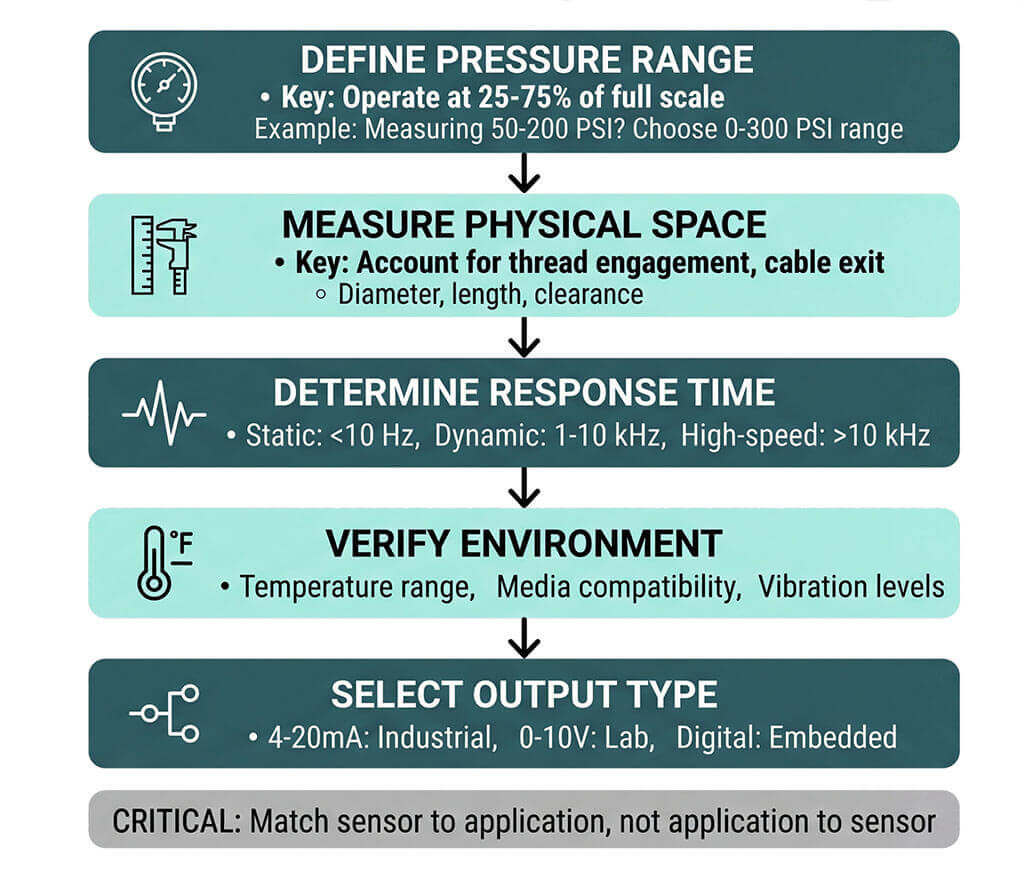 5 steps to choose right miniature pressure sensor