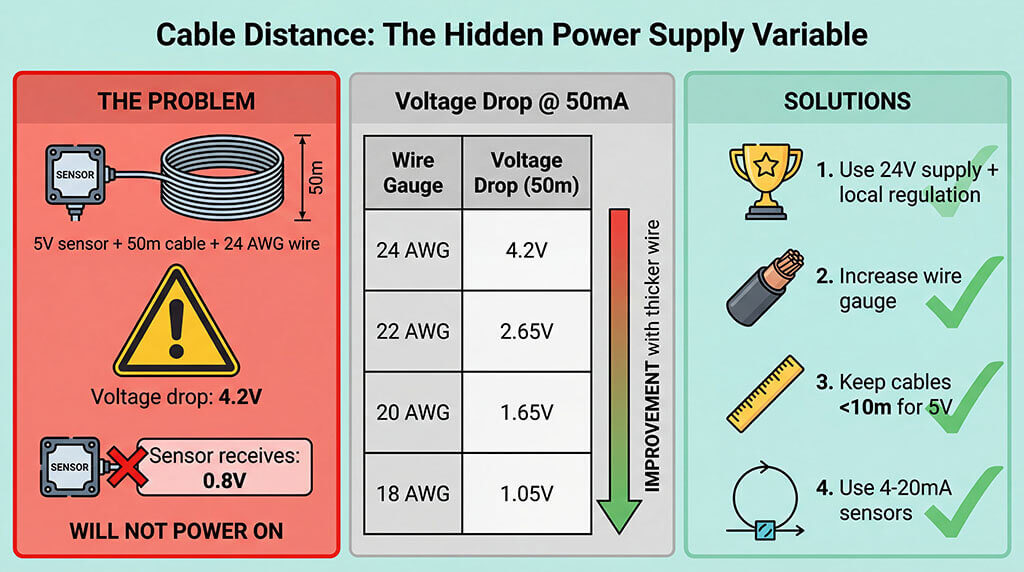 Cable Distance-the hidden power supply variable