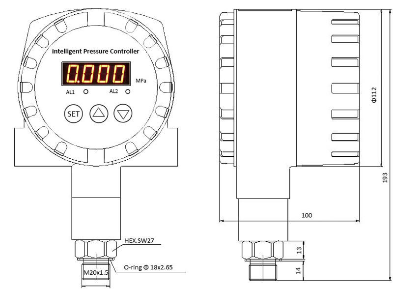 ESC202 Intelligent Pressure Controller ex-proof