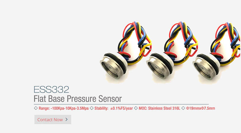 ESS332 Flat Base Pressure Sensor Φ19mmxΦ7.5mm Eastsensor Technology