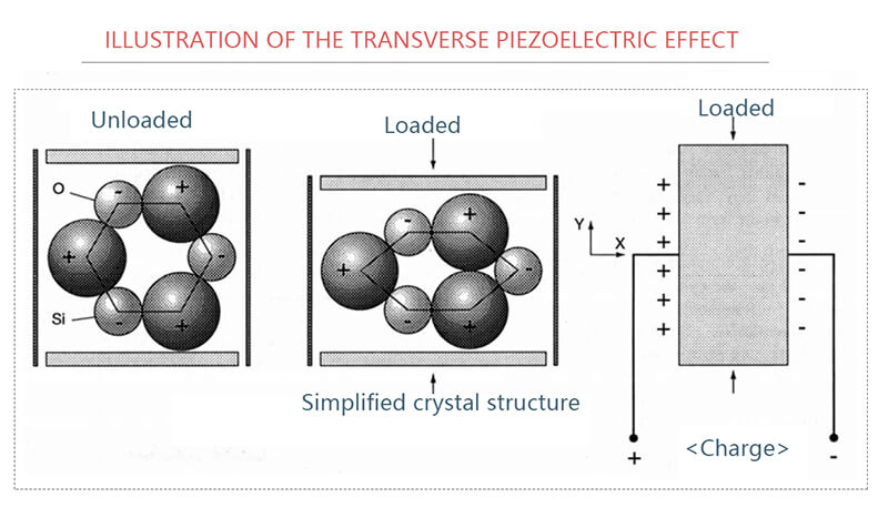 Illustration1 of the transverse piezoelectric effect
