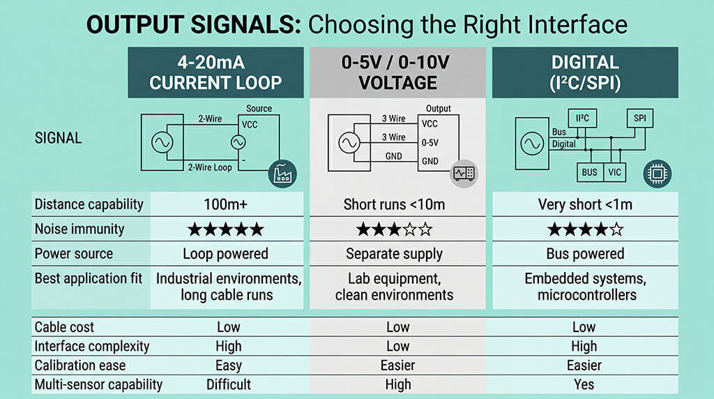 Output signal-choosing the right interface