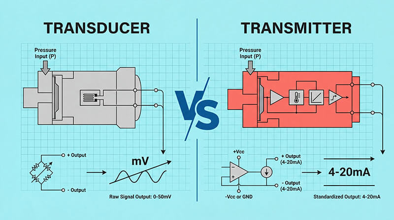 Pressure Transducer and Pressure Transmitter