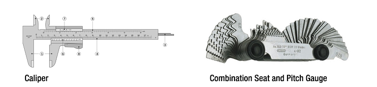 Process Connection Caliper + Combination Seat and Pitch Gauge