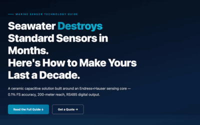 Seawater Level Measurement: A Guide to Selecting the Right Sensor