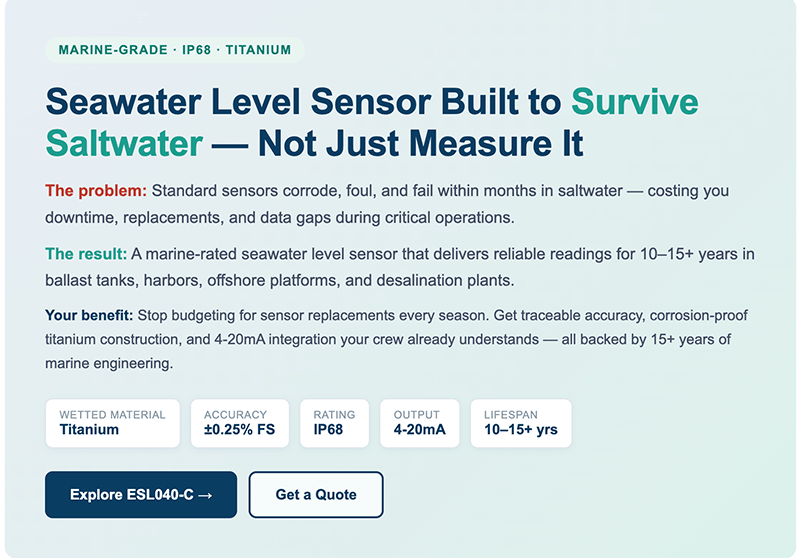 Seawater Level Sensor Guide